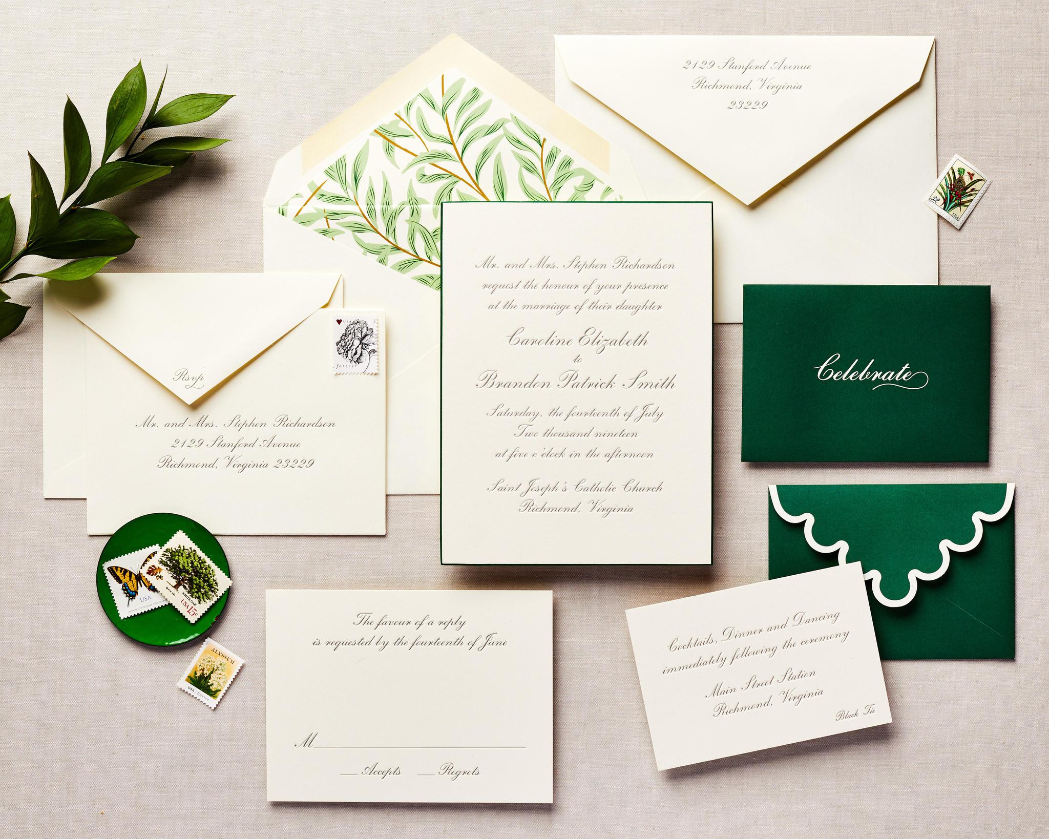 Fancy Fronds Wedding Invitation | Cheree Berry Paper